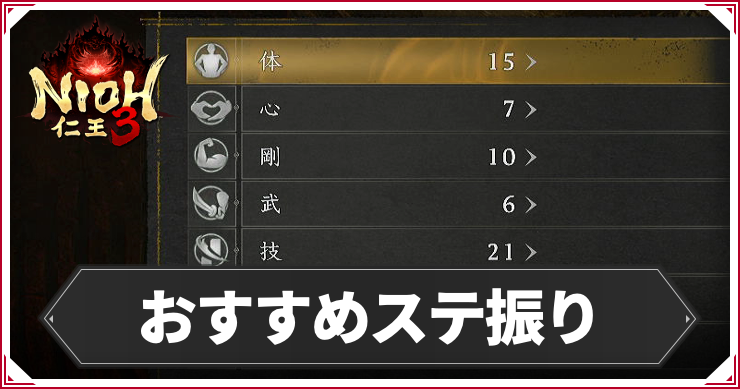 NIOH3_おすすめステ振り