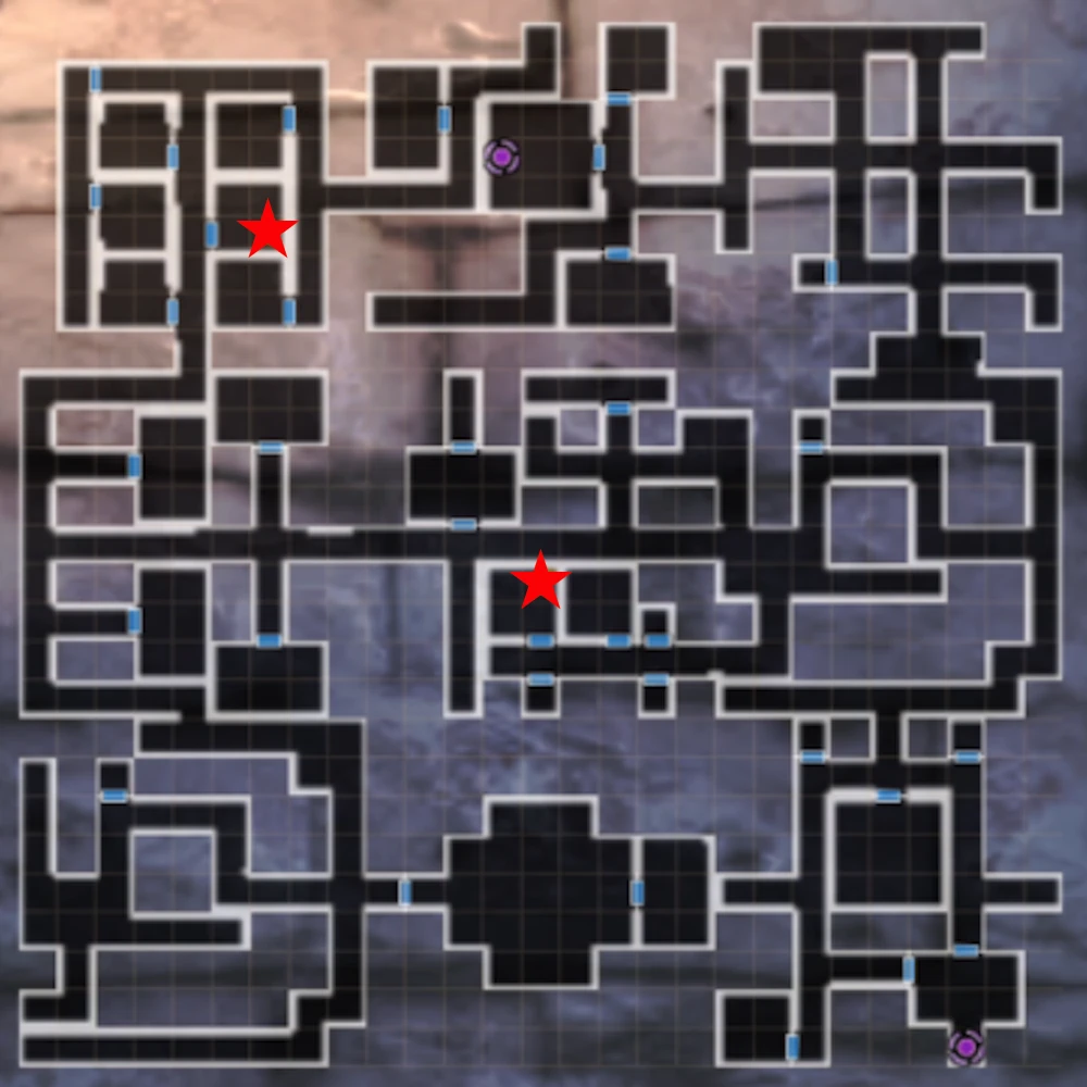 フォードレイクB4F_冒険者マップ_ダフネ