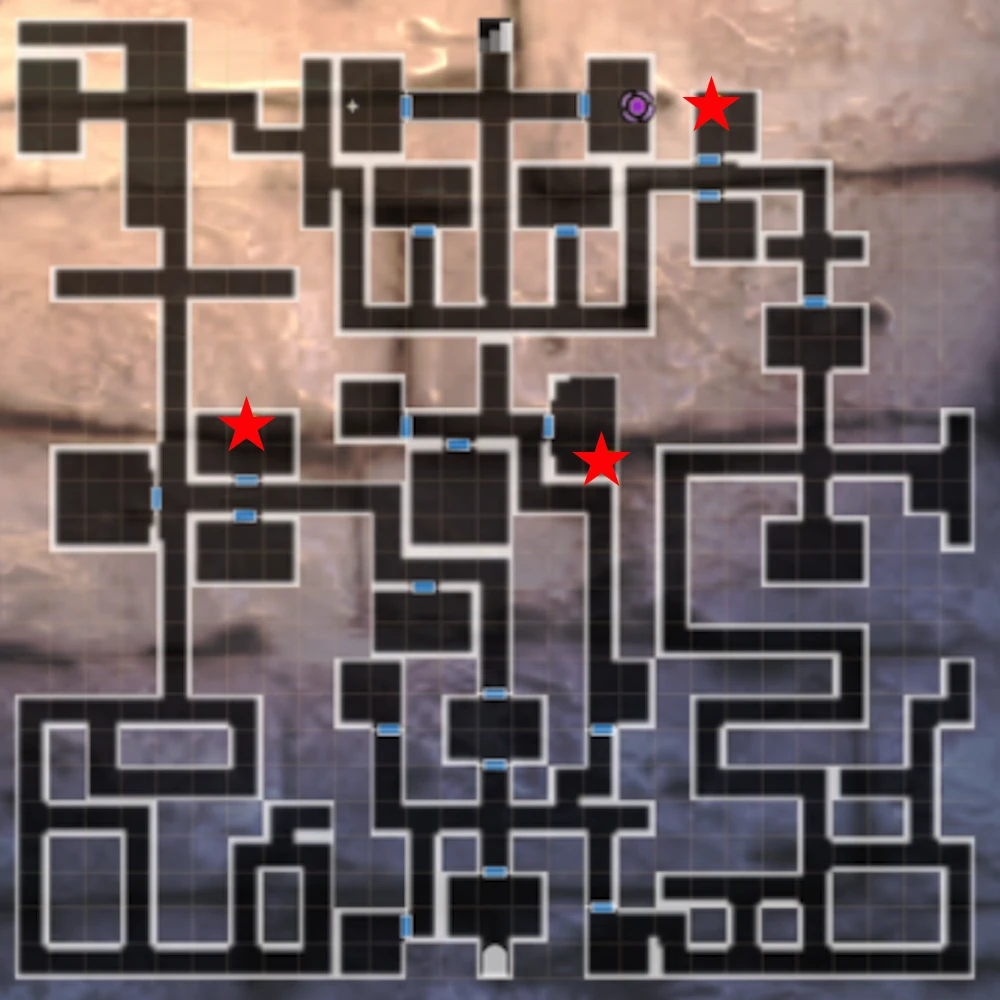 フォードレイクB1F_冒険者マップ_ダフネ