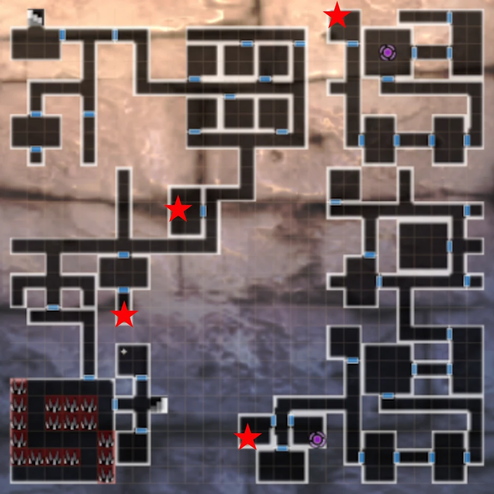 フォードレイクB2F_冒険者マップ_ダフネ