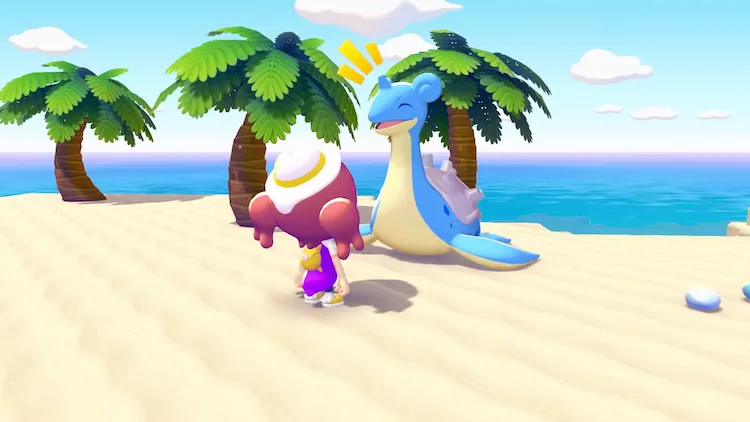 ぽこ あ ポケモン_ラプラス仲良し