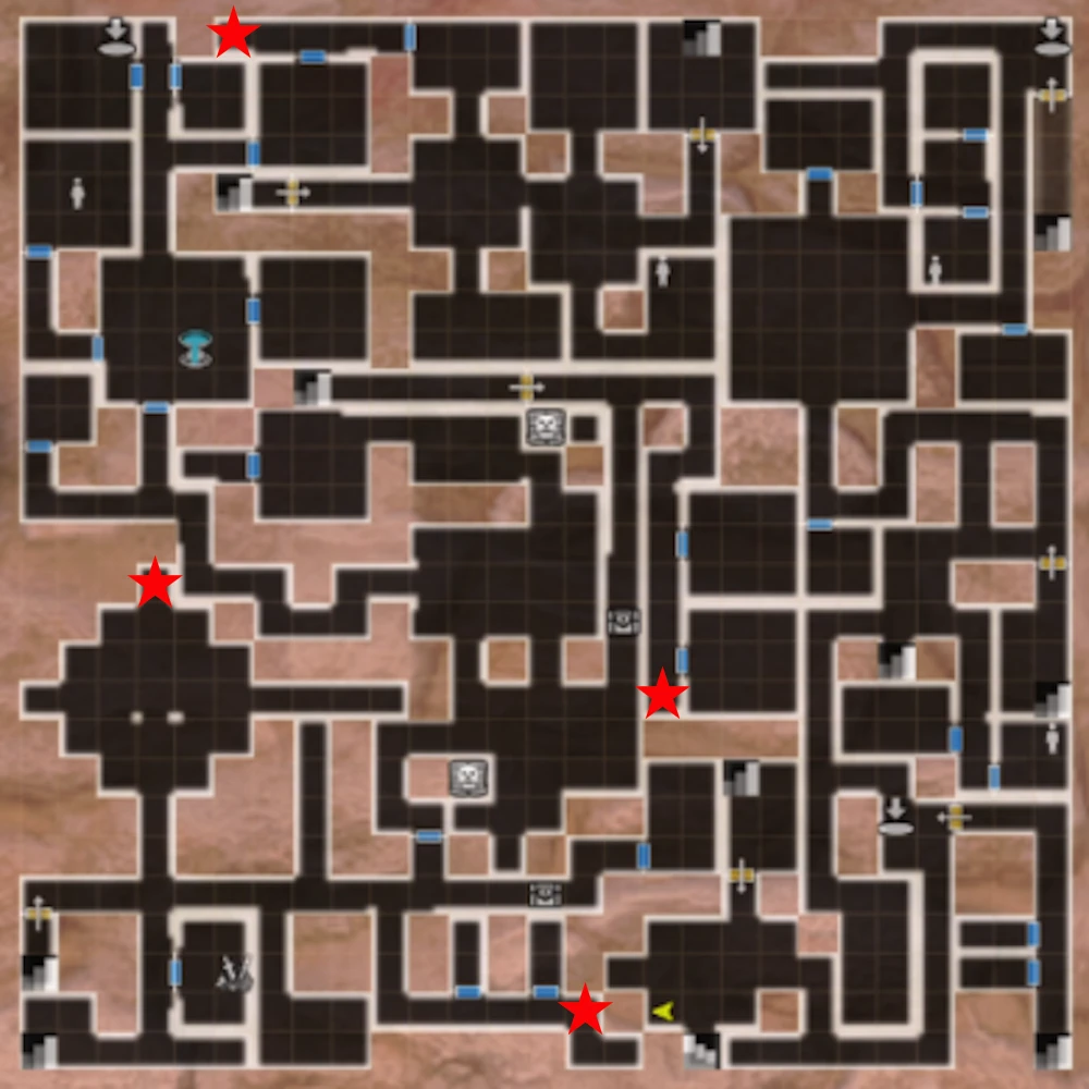 城塞2区_遺跡探索の用心棒マップ_ダフネ