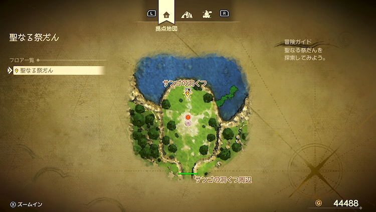 ドラクエ7R_聖なる祭だん(現代)_外観_フロアマップ