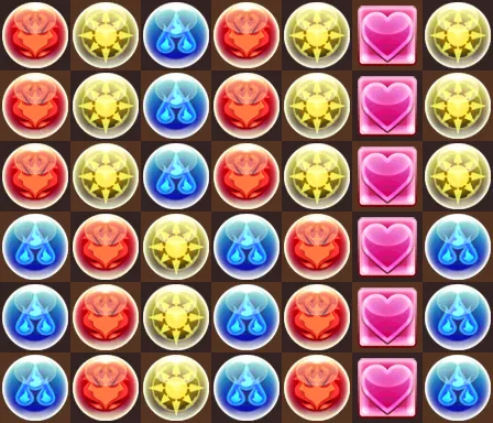 パズドラ_14周年記念カップ_盤面例