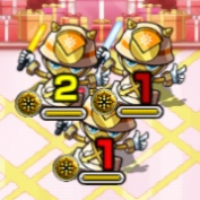 モンスト_B小町方向指示攻撃ザコ