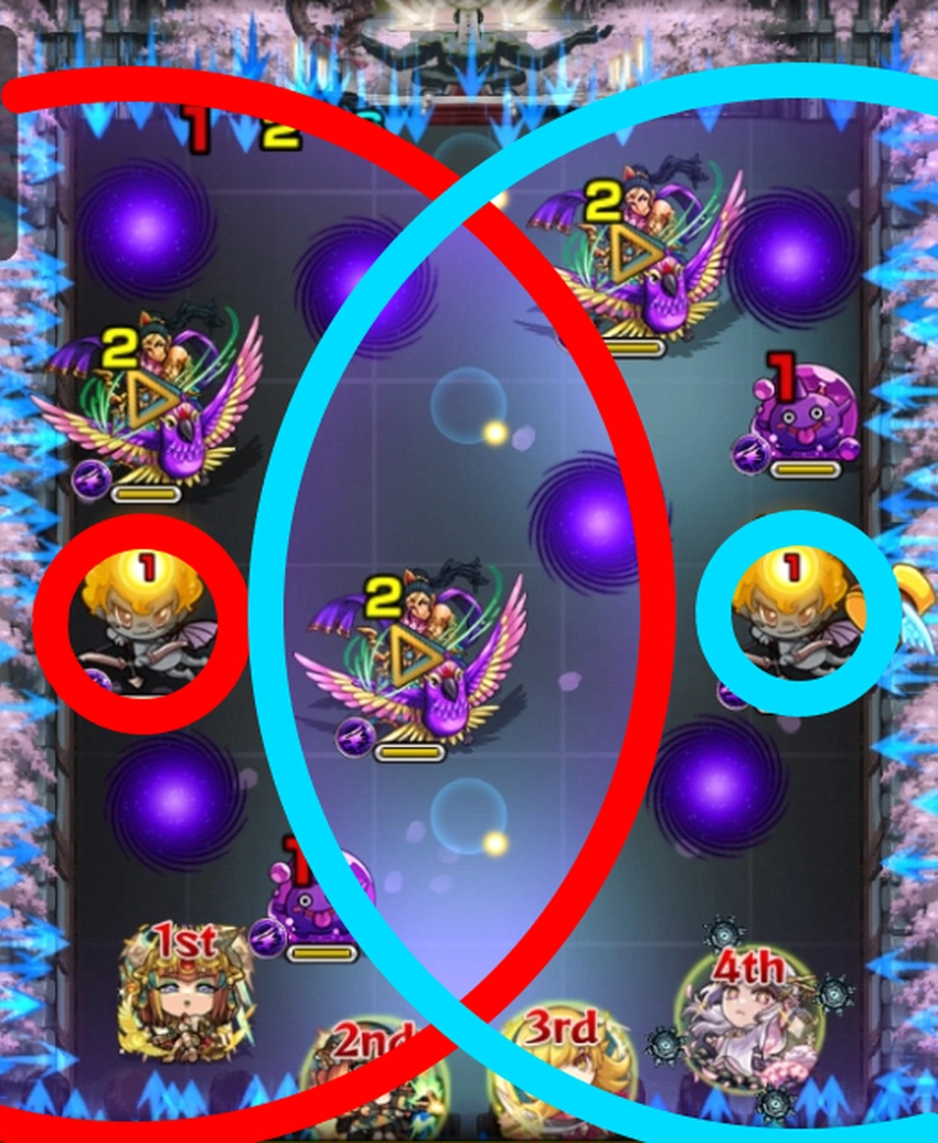 モンスト_東京ブレイド太陽攻撃アップフレア範囲