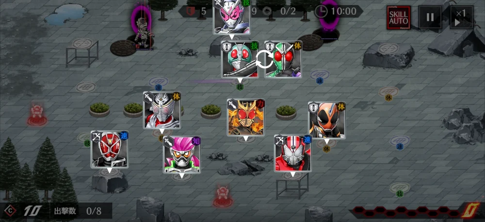 前編HARD3攻略・編成例4・仮面ライダーノクス_ライD