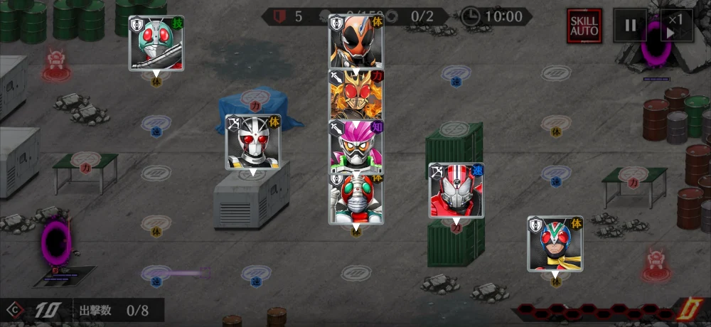 仮面ライダーノクス後編HARD3・編成例3_ライD