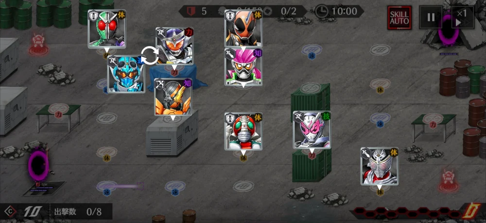 仮面ライダーノクス後編HARD3・編成例3_ライD