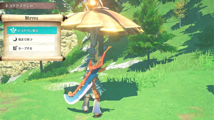 モンハンストーリーズ3_ネコタクスタンド_ファストトラベル