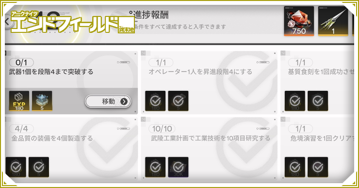 フェーズの攻略と報酬