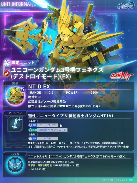 ジージェネ_フェネクス_性能