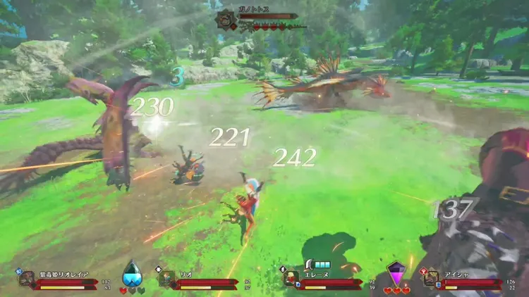 モンハンストーリーズ3_巣での戦闘2