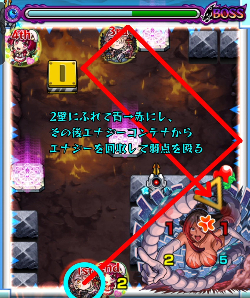 モンスト_シルビア_ルート例