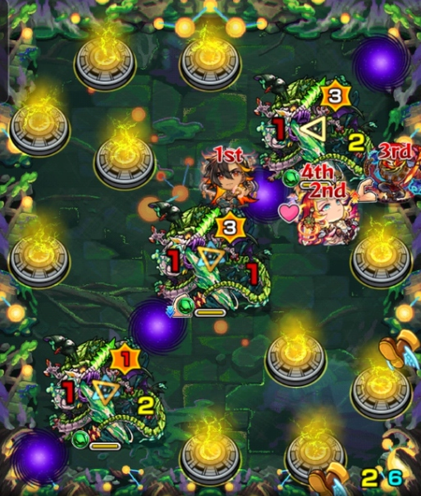 モンスト_アフェレデインバジリスク相互蘇生