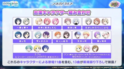 プロセカ_コネクトライブ202605_出演キャラクター