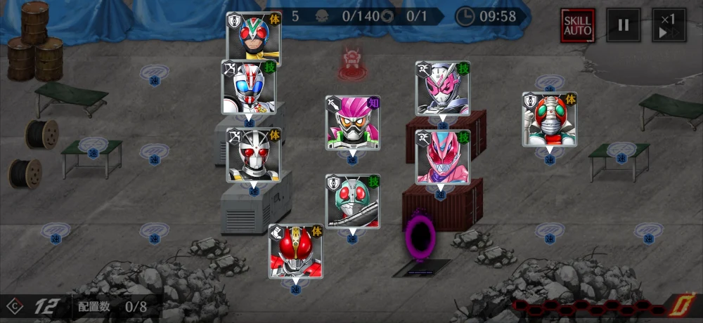 B9封印区画・一発クリア編成_ライD