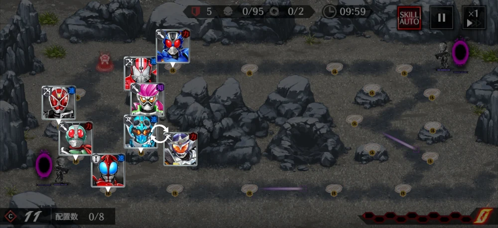 封印区画B12・★3クリア編成_ライD