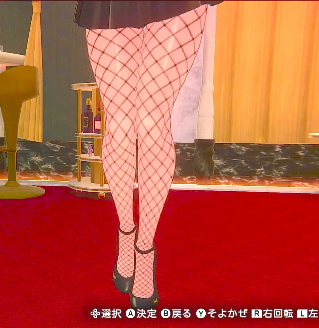 英梨紗の網タイツ