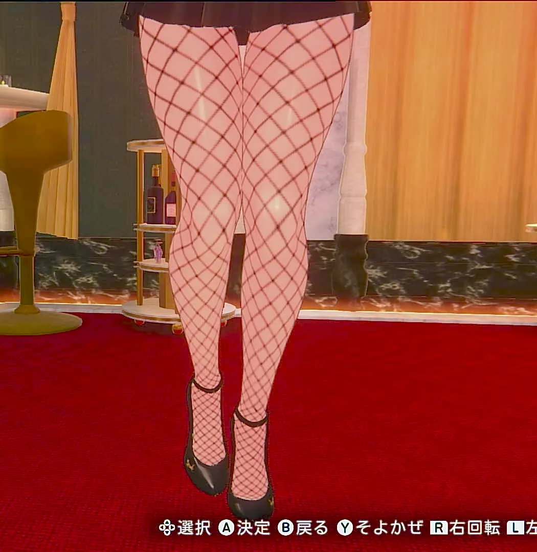 花奈の網タイツ