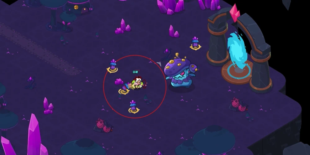 毒沼生成1_鉱抗キノコ王の攻略のコツ_ドンヒロ