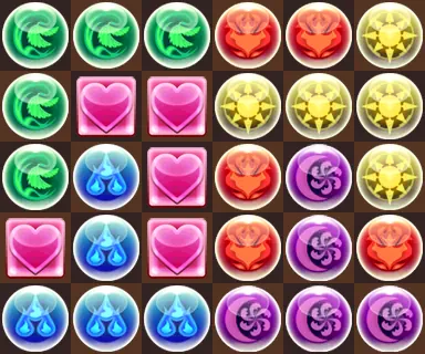 パズドラ_学園メイファンカップ_キオ盤面2