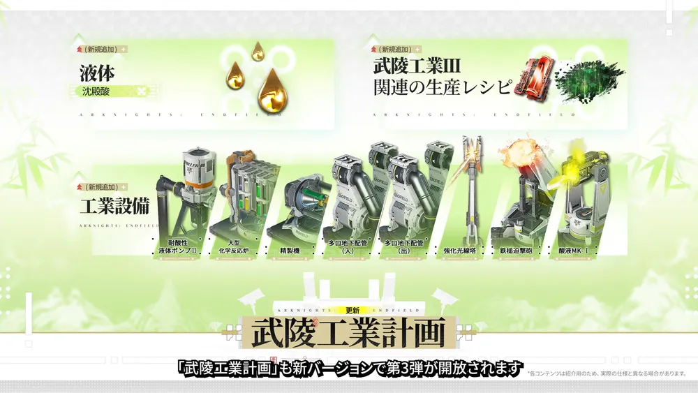 エンドフィールド_武陵工業計画