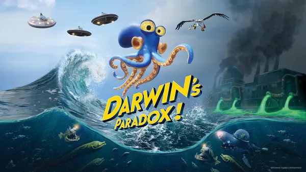 タコの主人公「ダーウィン」の人類の運命を左右する壮大な冒険が始まる！『Darwin’s Paradox!』本日発売開始！