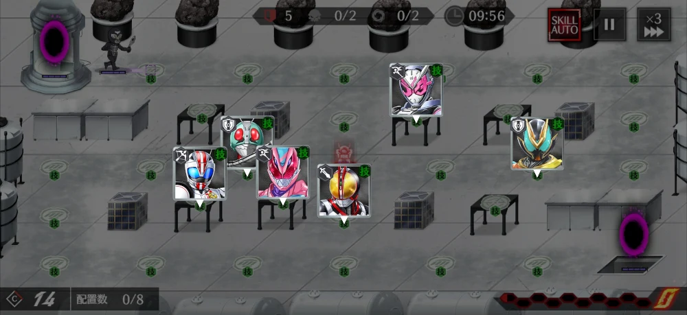 限定階層B30・龍騎・4属性なし編成_ライD