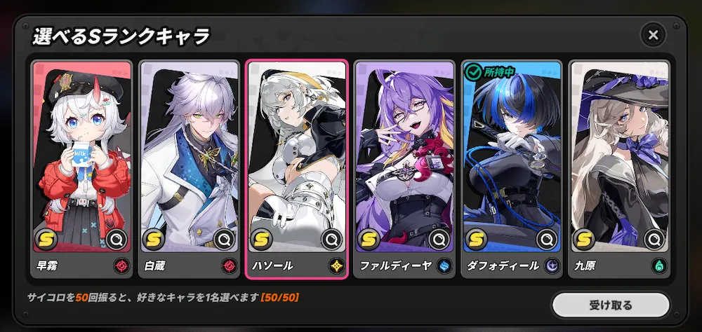 Sランクキャラ
