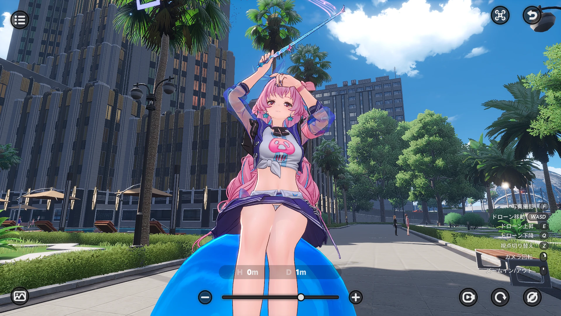 カメラモードや着せ替ええで撮れる