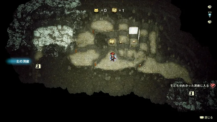 エリオット_効率稼ぎ_北の洞窟_マップ