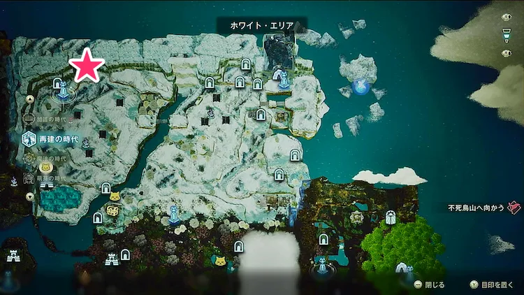 エリオット_フェイの魔法_再建マップ_ワープ霊廟