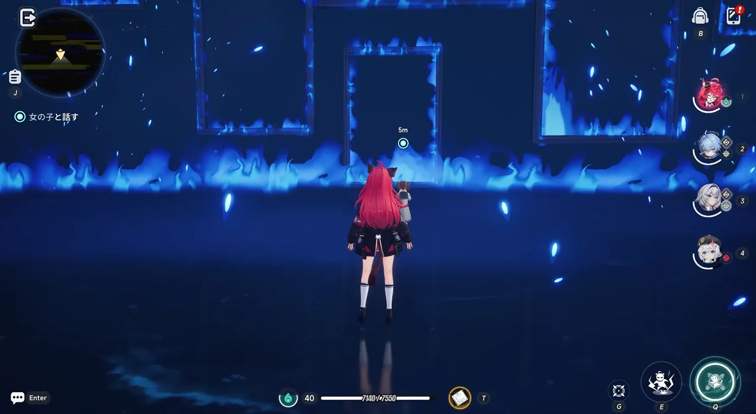 NTE_少女に話しかけると髪留めがもらえる