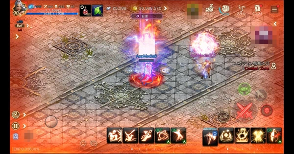 リネージュM_狂戦士先行体験_PVP_バーニングハート-2