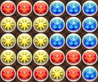 パズドラ_彦星カップ_B6盤面
