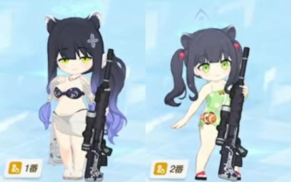 水着シュン_水着シュエリン_スイッチ_ブルアカ