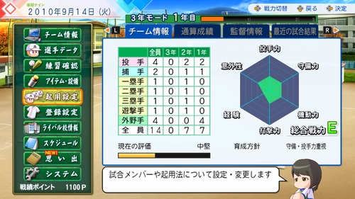 パワプロ2026_マネージャー変更3