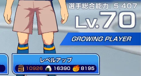 イナイレクロス_サプリを使うレベル上げ優先しよう