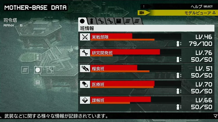 MGSPW_マザーベース_メリット班のレベルあげ