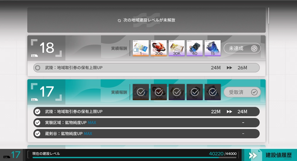 エンドフィールド_レベル17
