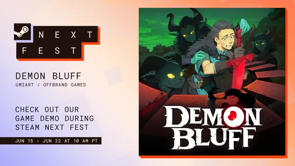 ひとり用の”人狼系”デッキ構築ローグライク『Demon Bluff』Steam Nextフェス向けデモ配信