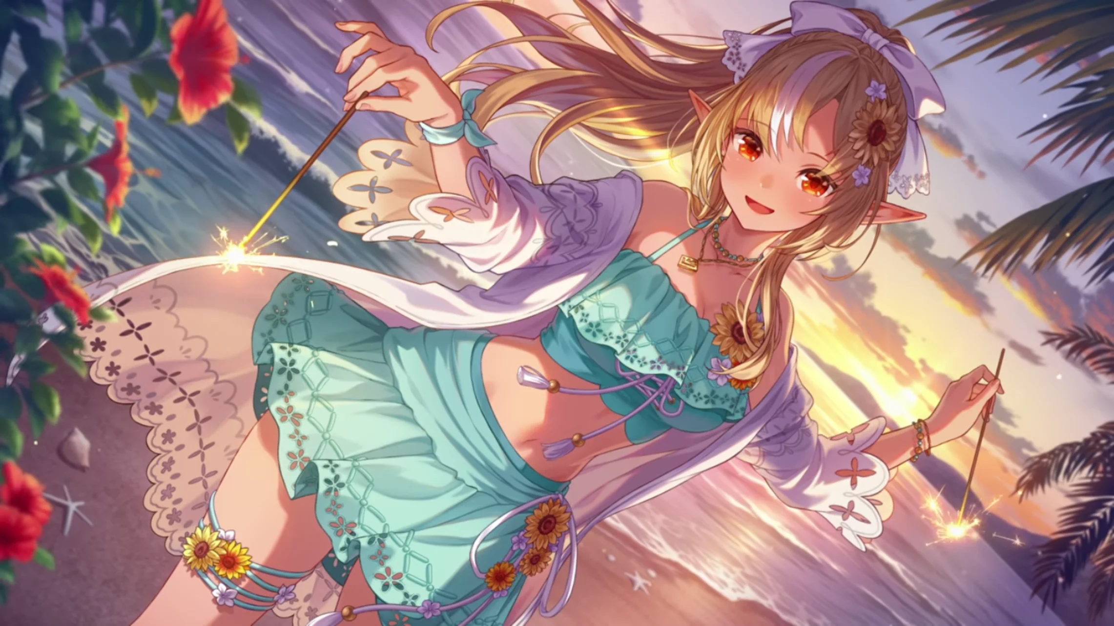 ホロドリ_sparks sunset 不知火フレア_イラスト