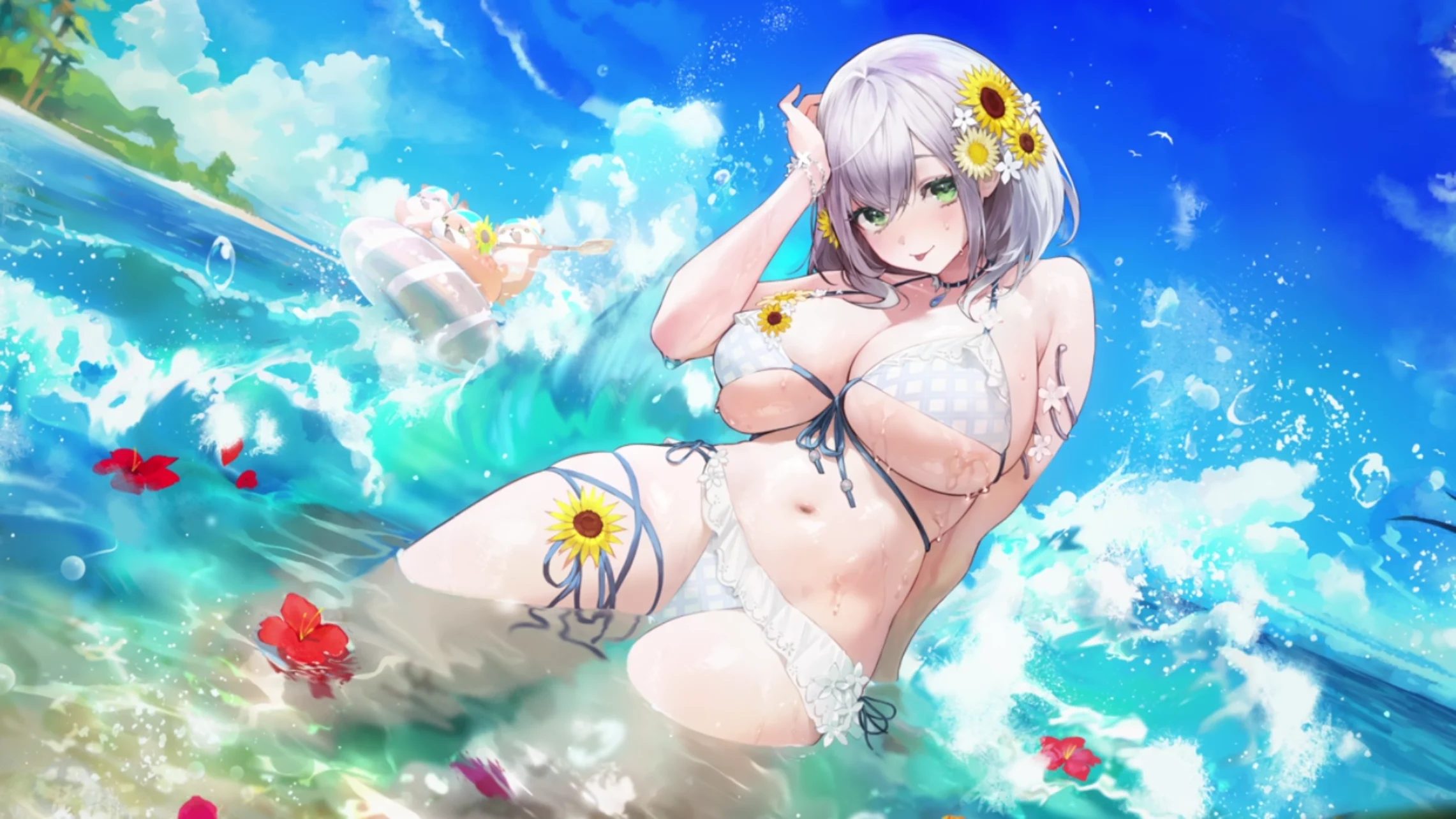 ホロドリ_波まとうゆるふわKnight 白銀ノエル_イラスト