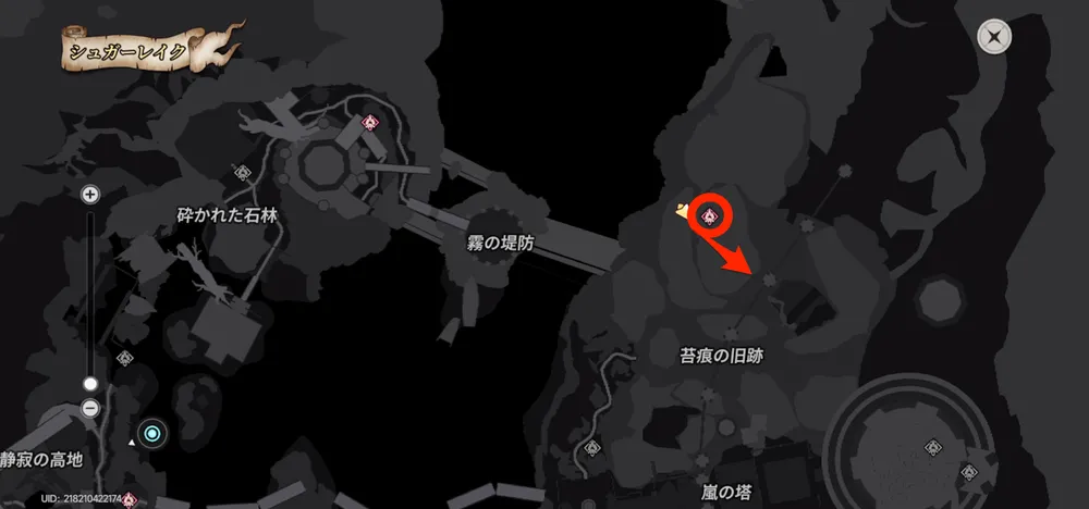 NTE_シュガーレイクマップ