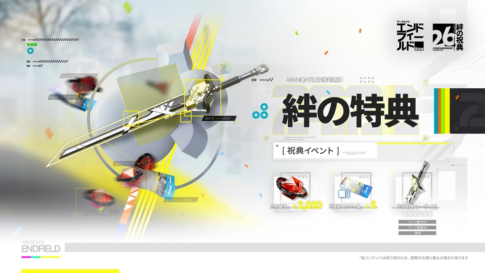 エンドフィールド_絆の特典