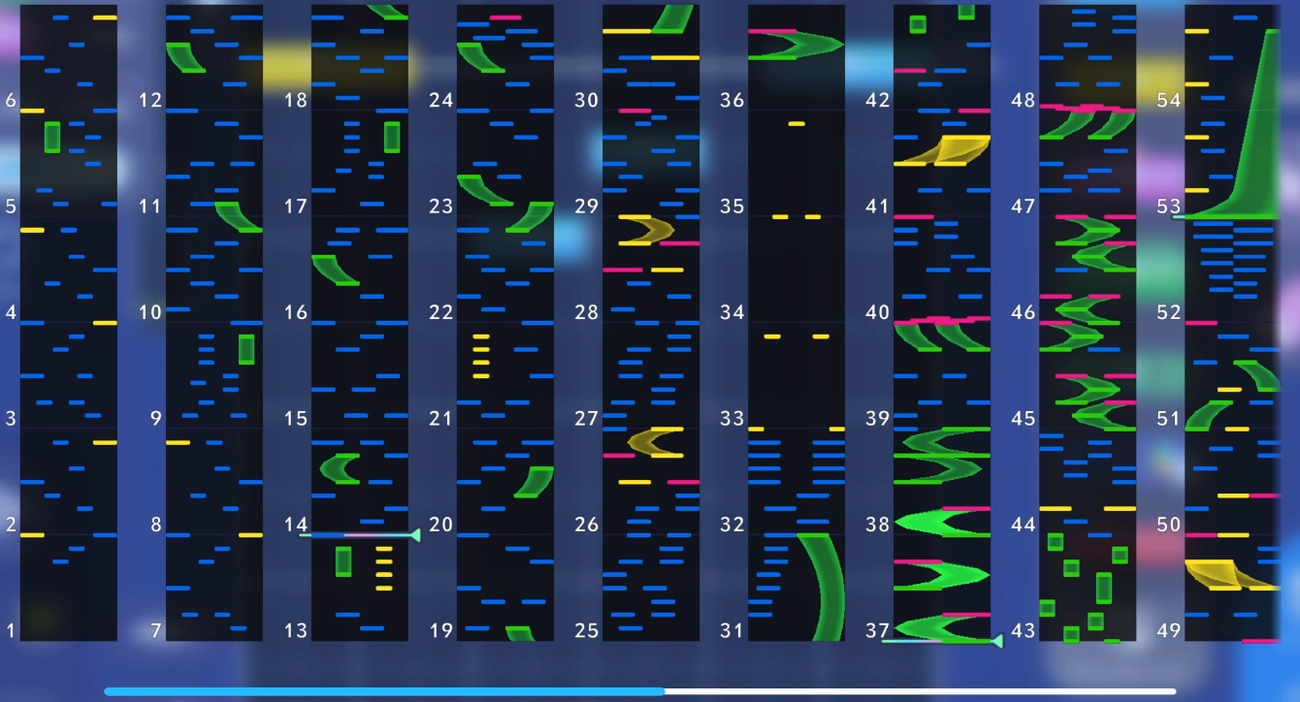 My songの譜面