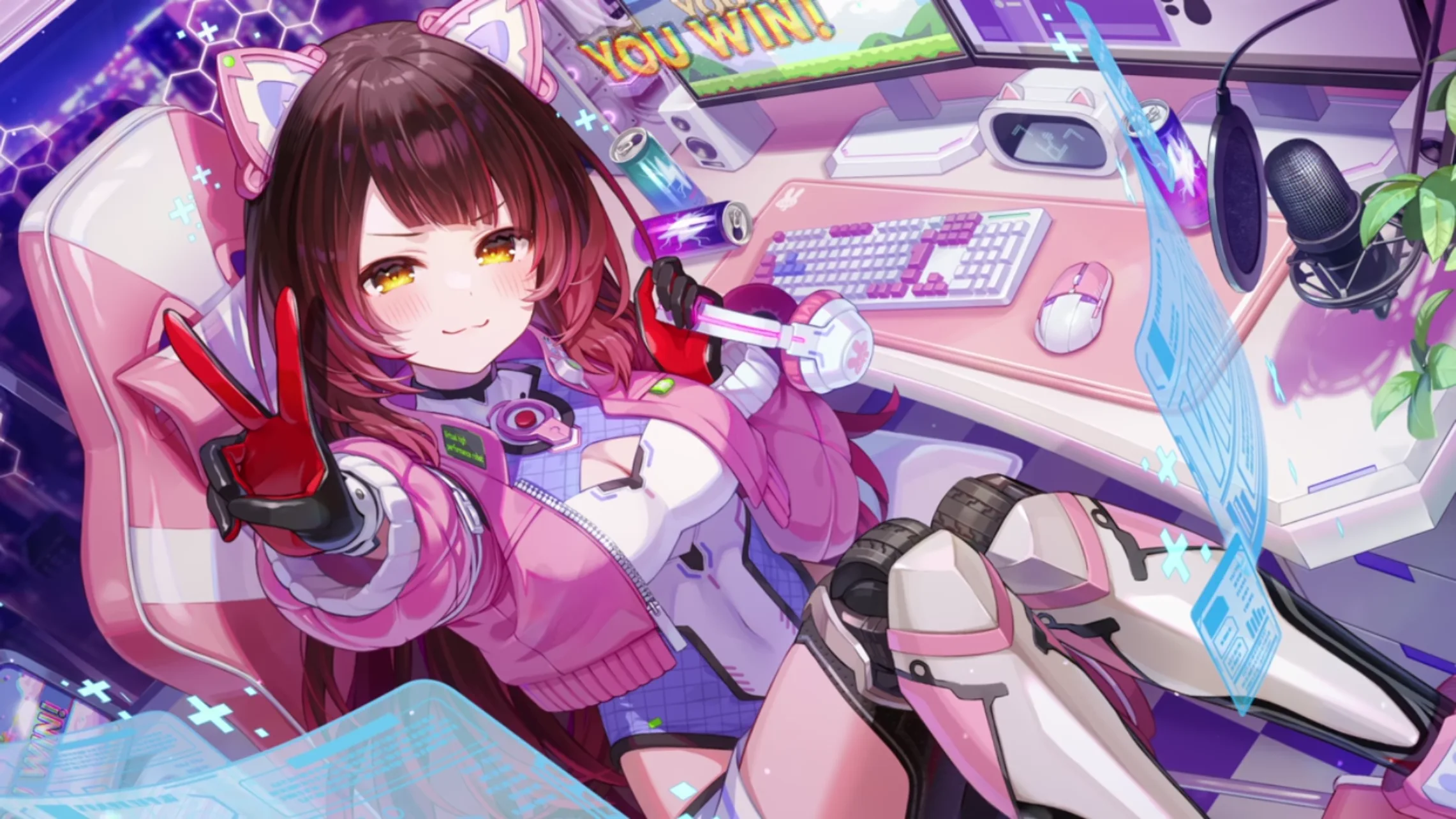 高性能なVサイン ロボ子さんの衣装イラスト