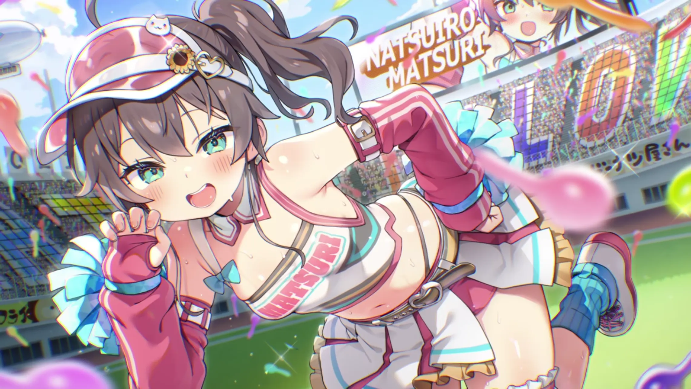 ハジける快活チアリーダー 夏色まつりの衣装イラスト