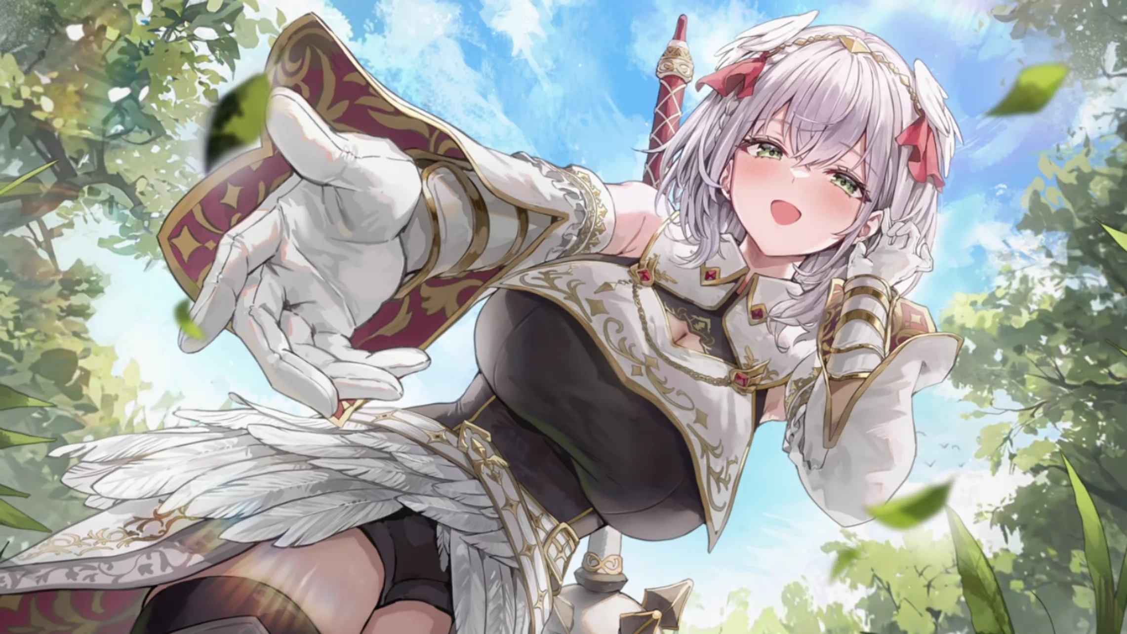風薫るおっとり騎士 白銀ノエルの衣装イラスト